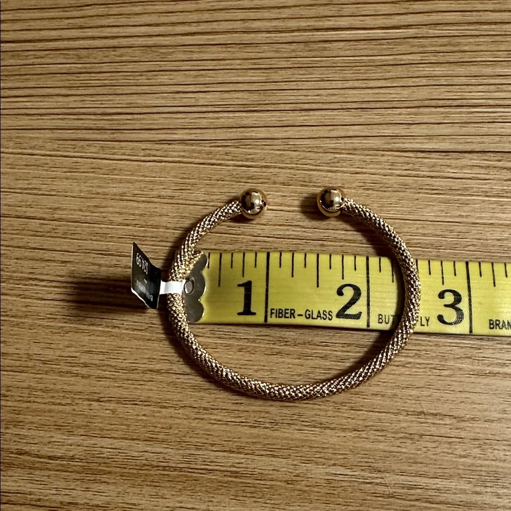 Banana Republic Factory Gold Mesh Open Cuff Bracelet